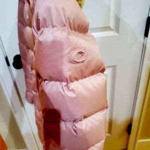 COACH Dusty Rose Down Coat XS